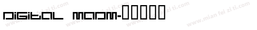 digital madm字体转换